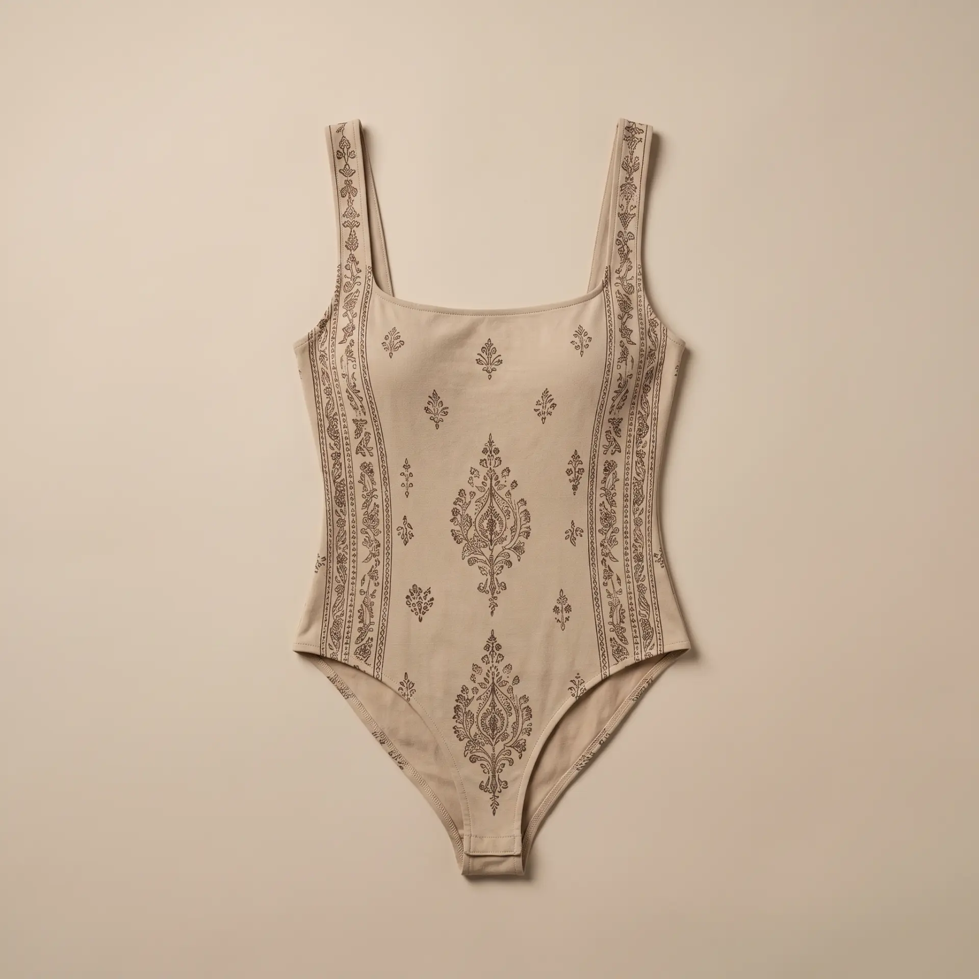 Nila botanical bodysuit arranged flat